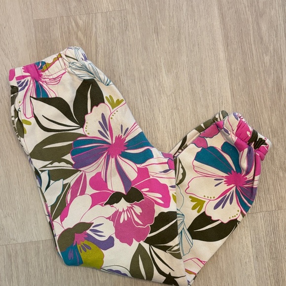 GAP Floral Joggers in Pink, Green & Blue - Picture 3 of 3